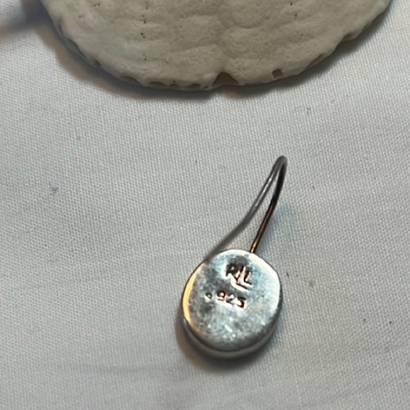 Elegant Silver and Purple Earrings - Picture 2 of 2